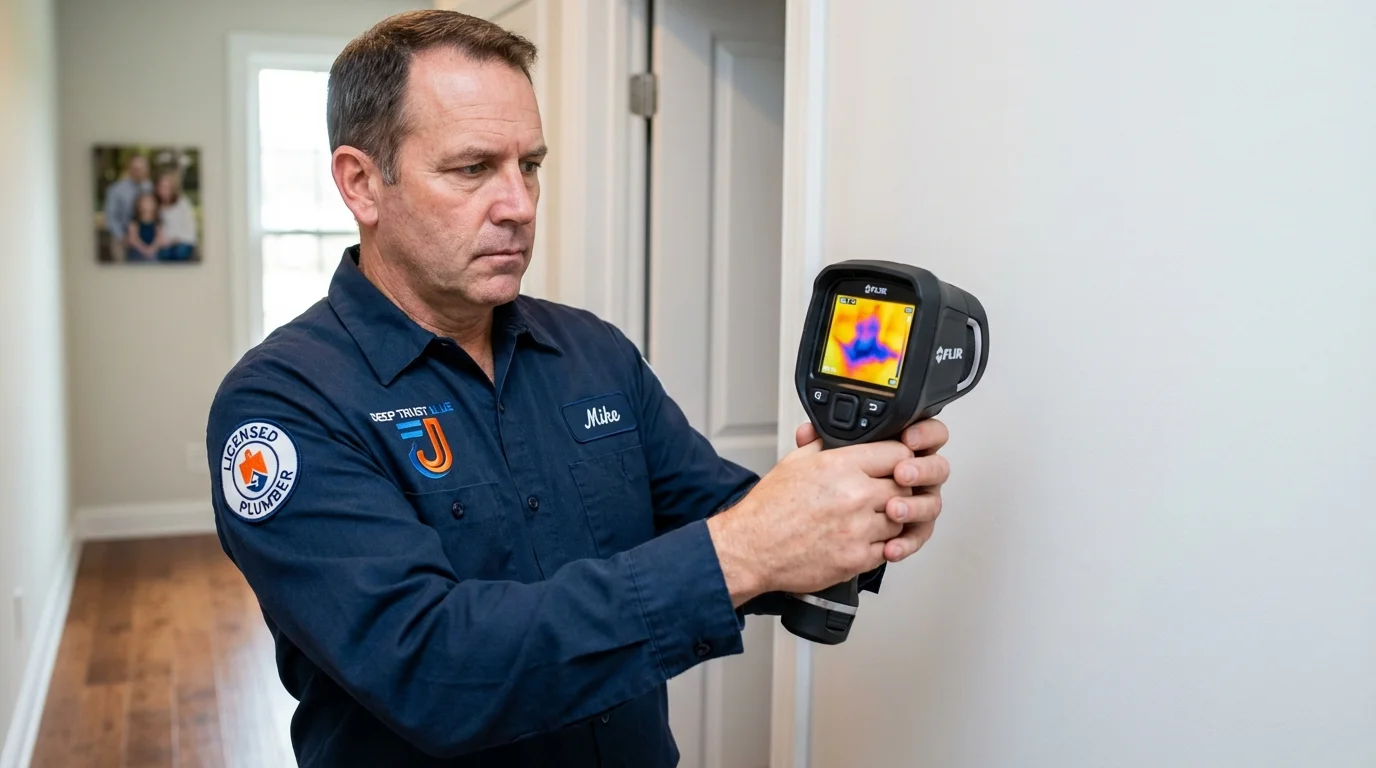 Thermal imaging leak detection by Johns Plumbing LLC in Blanchester